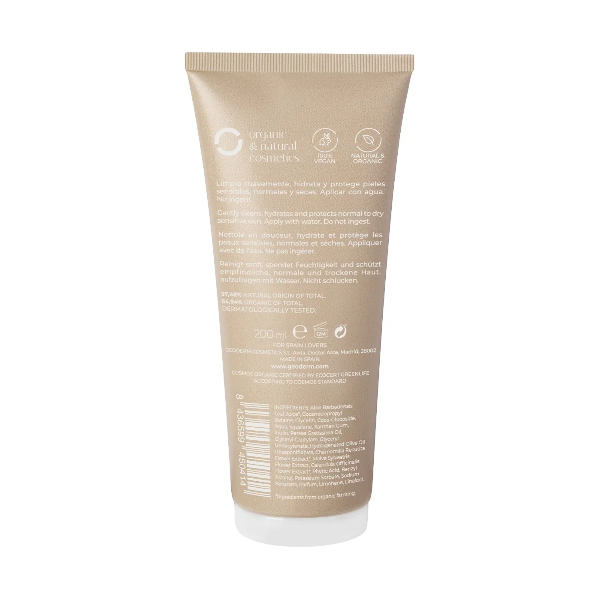 GEODERM BODY BIO Sprchový gel 200 ml