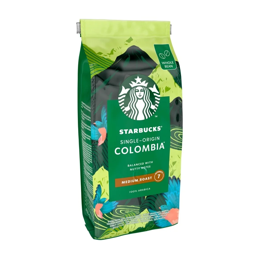STARBUCKS Single-Origin Colombia Medium Roast zrnková káva 450 g