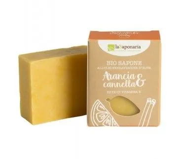 laSaponaria Tuhé olivové mýdlo pomeranč a skořice BIO 100 g