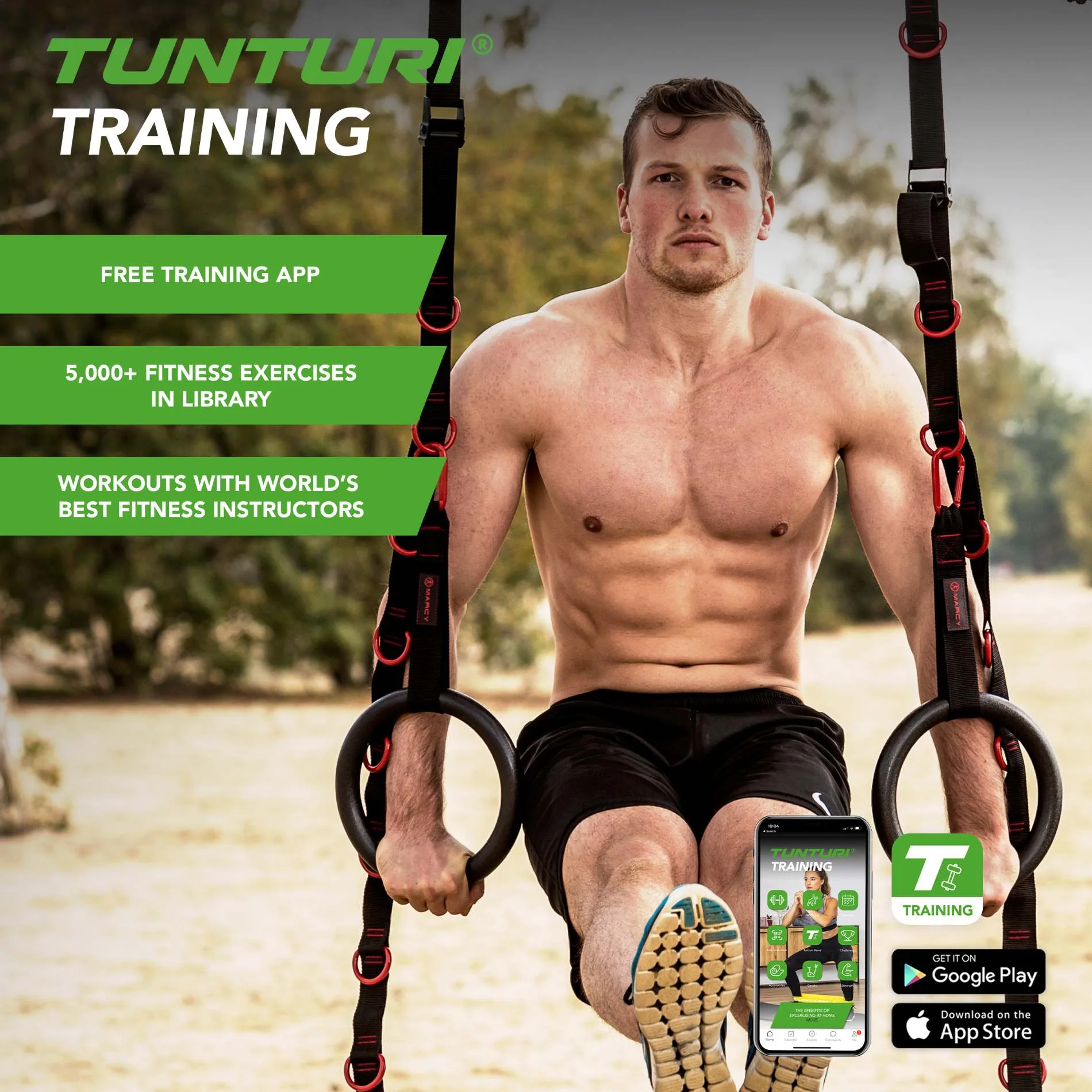 Tunturi Závěsný posilovací systém Suspension Trainer