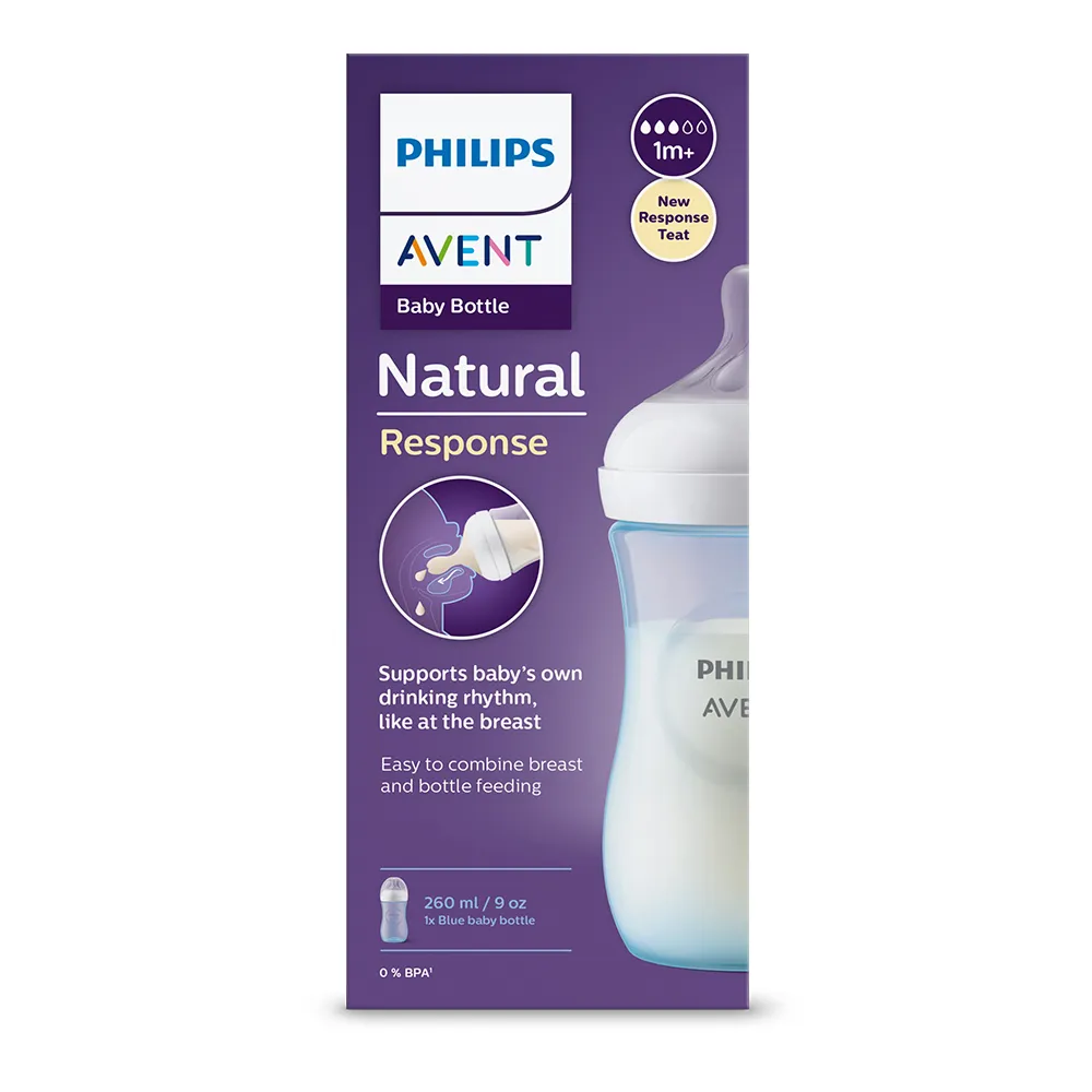 Philips Avent Natural Response Láhev 1m+ 260 ml modrá