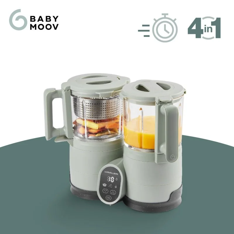 Babymoov multifunkční přístroj Nutribaby Glass Celadon Green