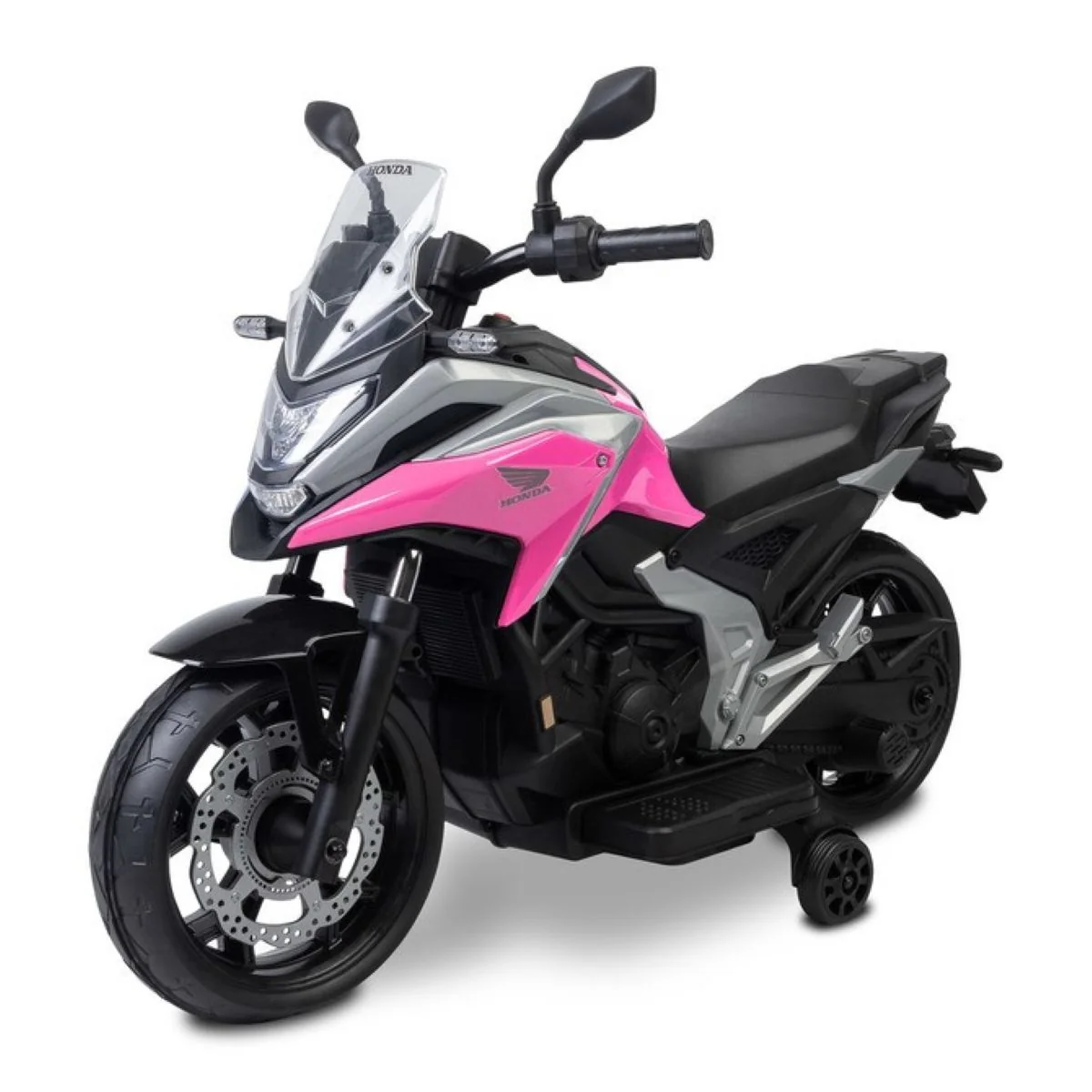 Toyz Elektrická motorka Honda NC750X pro děti – LED, 3-8 let, růžová, černá