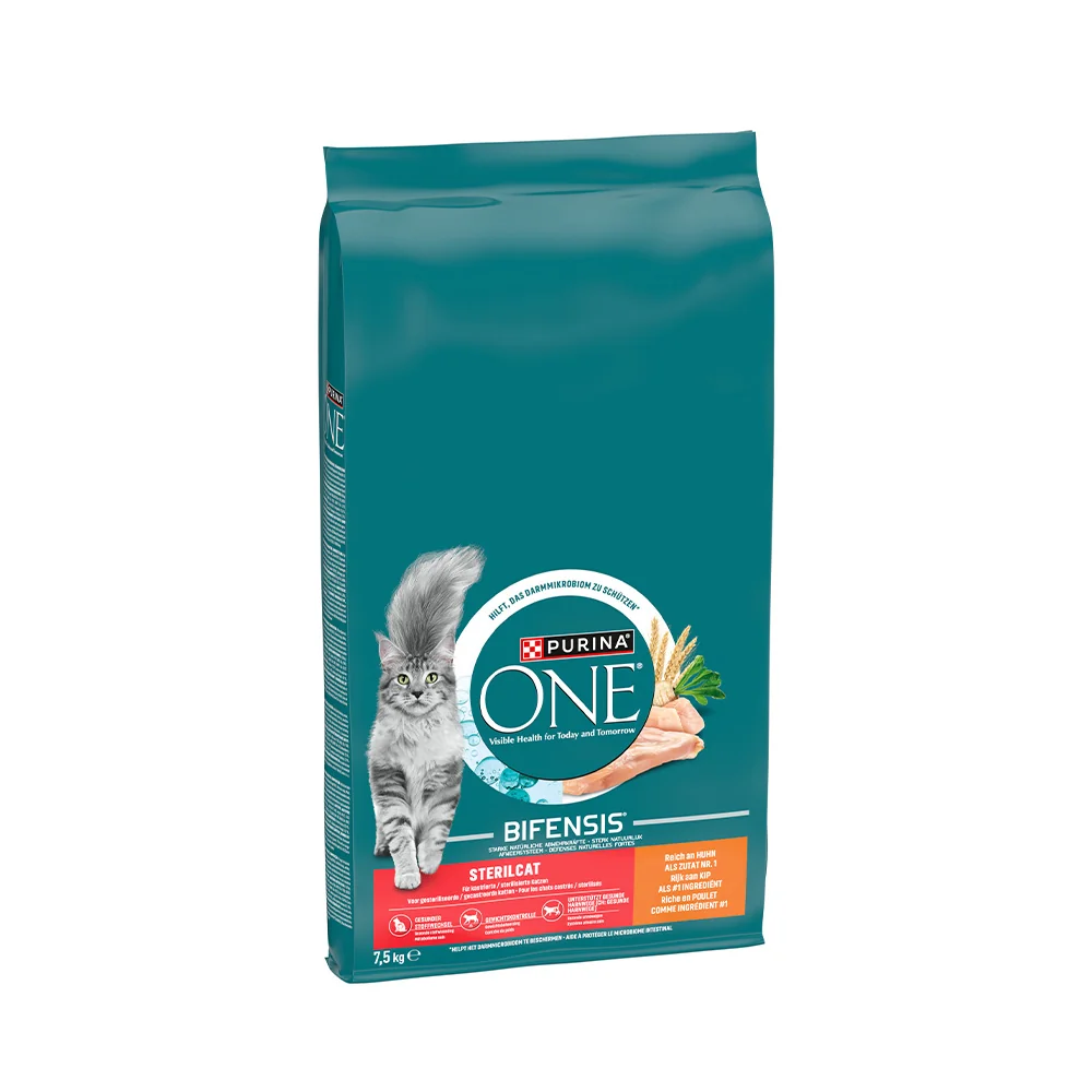 Purina ONE Bifensis Sterilised kuře granule pro kočky 7,5 kg