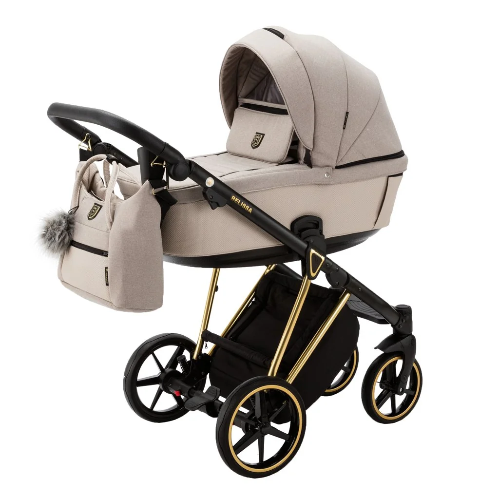 ADAMEX Kočárek kombinovaný Belissa Special Edition Beige/Gold