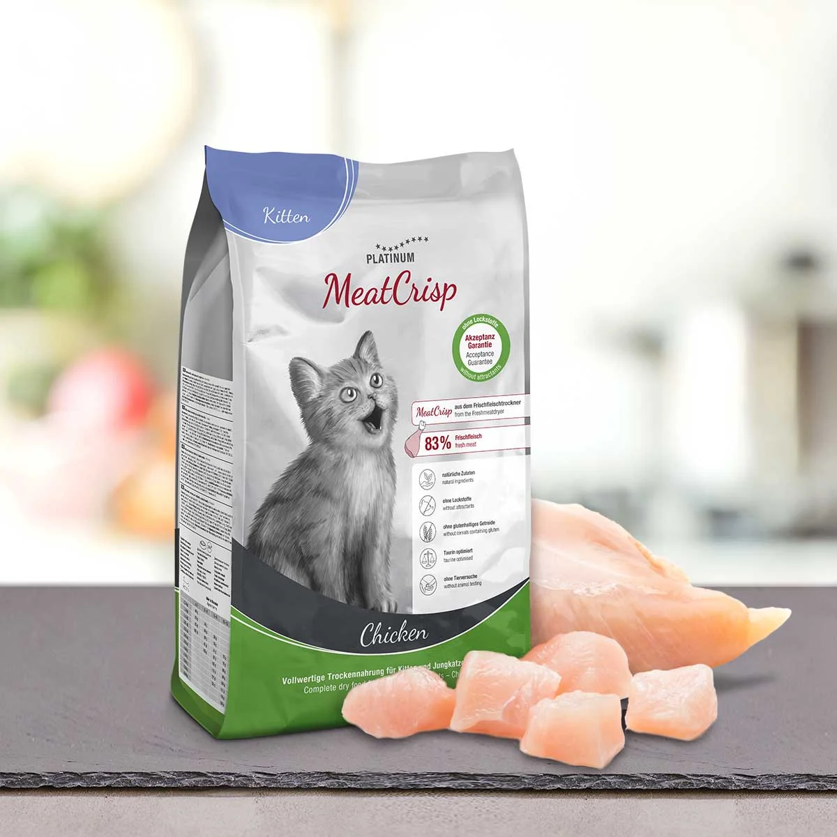 Platinum MeatCrisp Kitten Chicken - Kuře pro koťata 1,5 kg