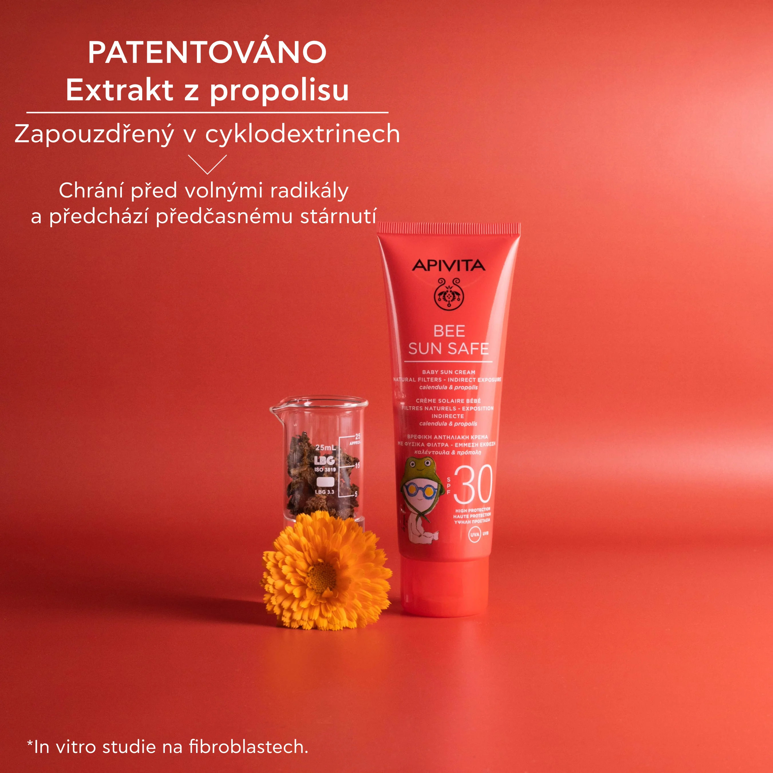 APIVITA Bee Sun Safe Baby Sun Cream SPF30 dětský ochranný krém 100 ml