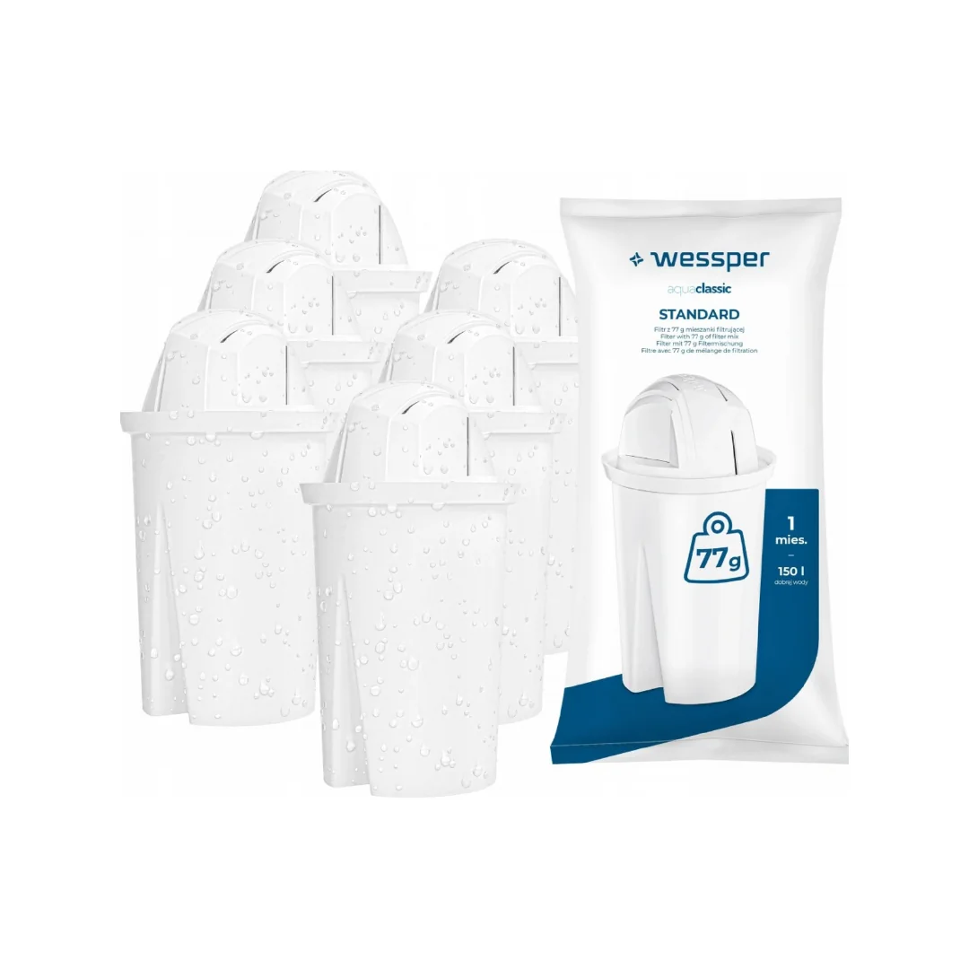 Wessper AquaClassic Náhradní filtry 6 ks náhrada za filtr Classic