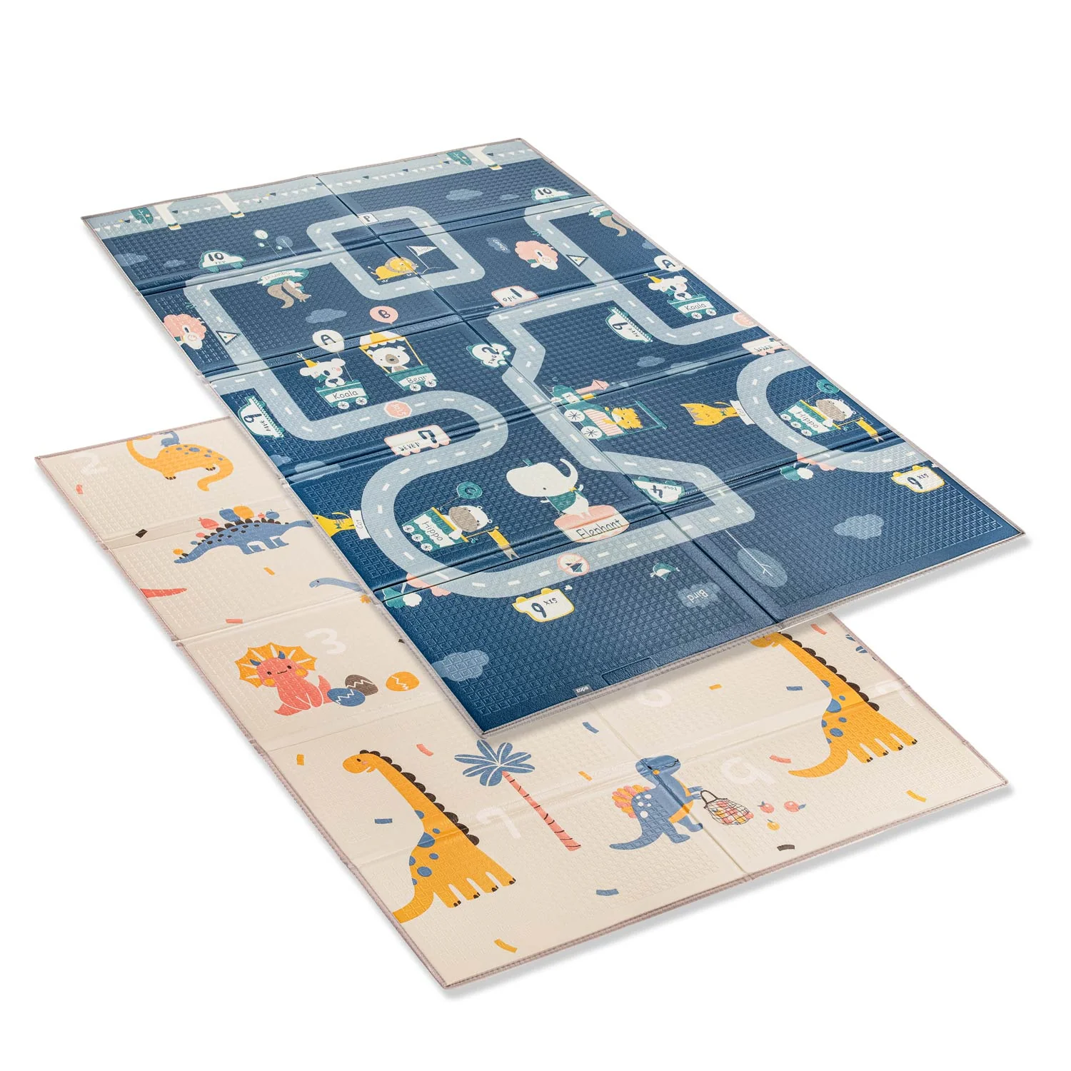 Zopa Multifunkční pěnová skládací podložka oboustranná 180x120, Dino 3