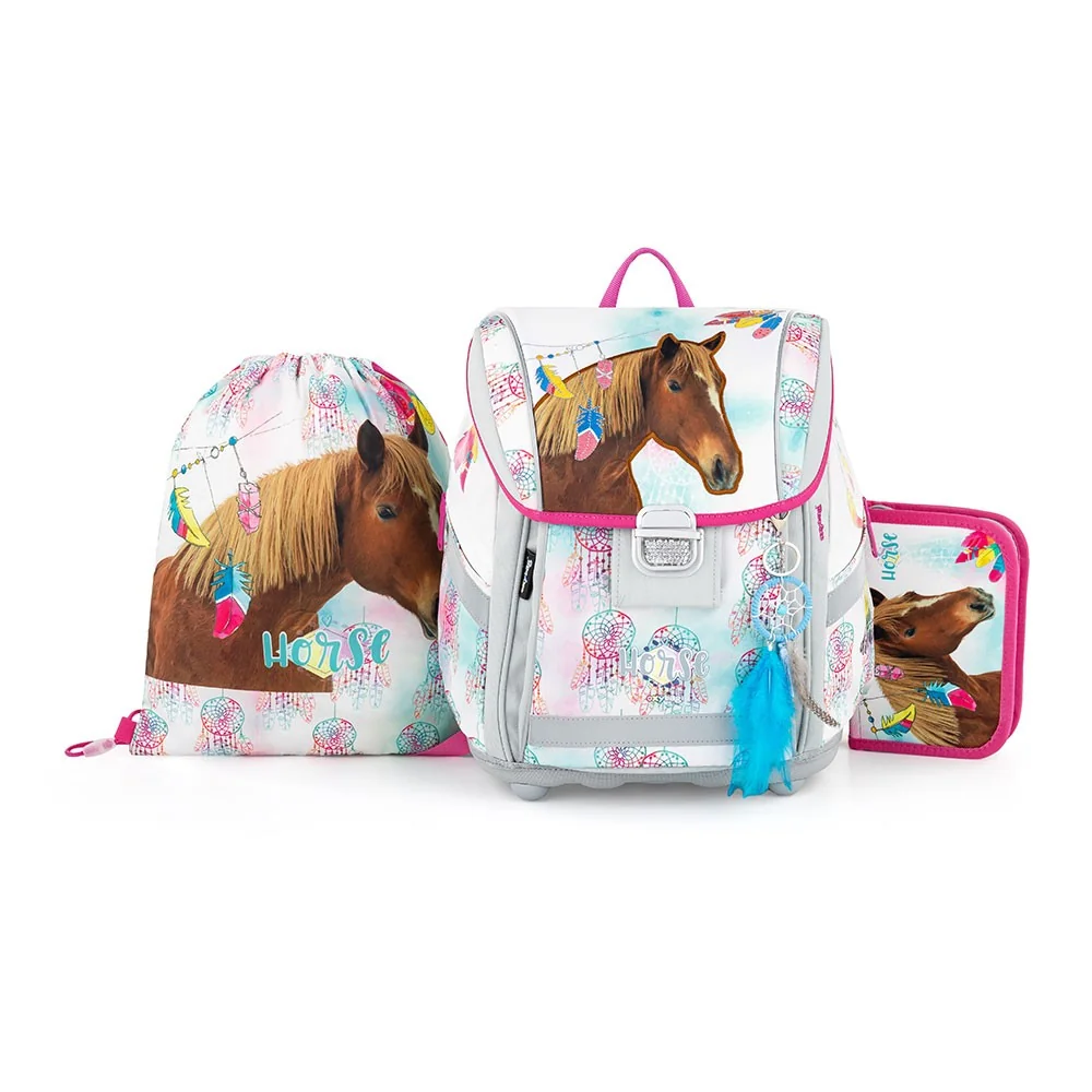 Oxybag Školní set 3ks PREMIUM LIGHT kůň romantic