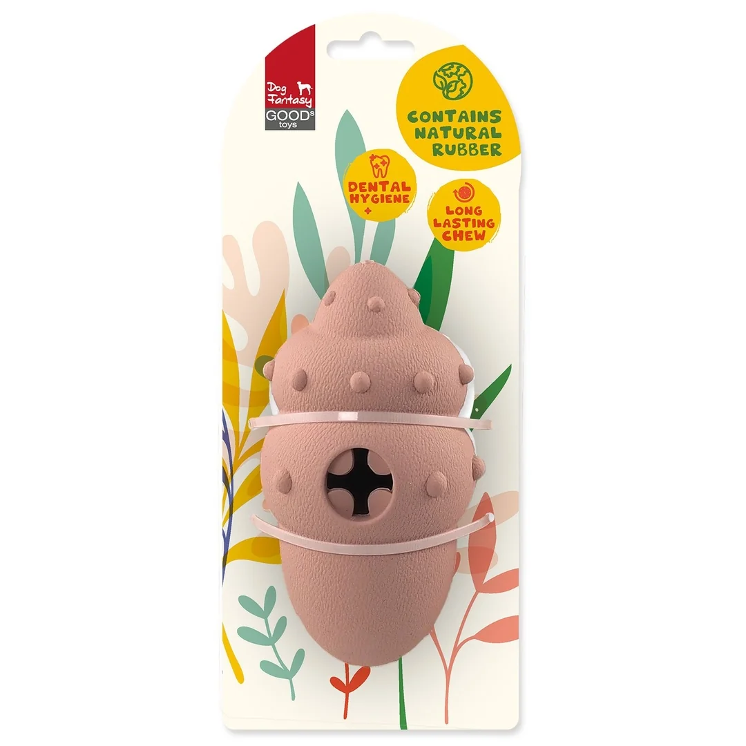 Dog Fantasy Hračka Sea Natural Toy lastura guma růžová 14,5cm