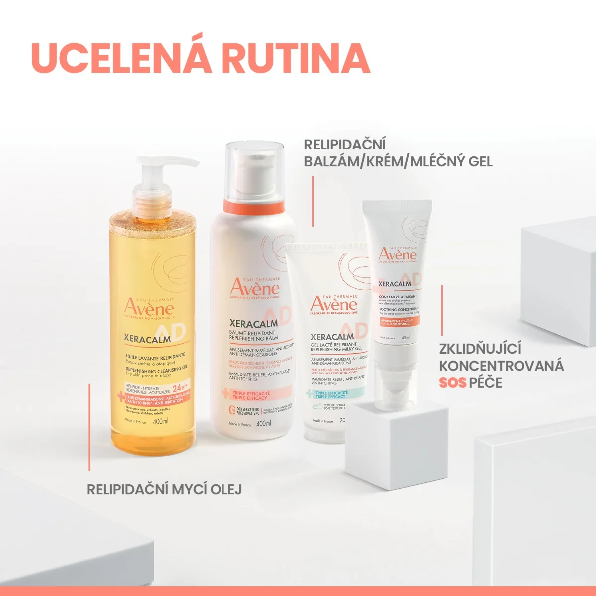 Avène Xeracalm AD relipidační mléčný gel 200 ml