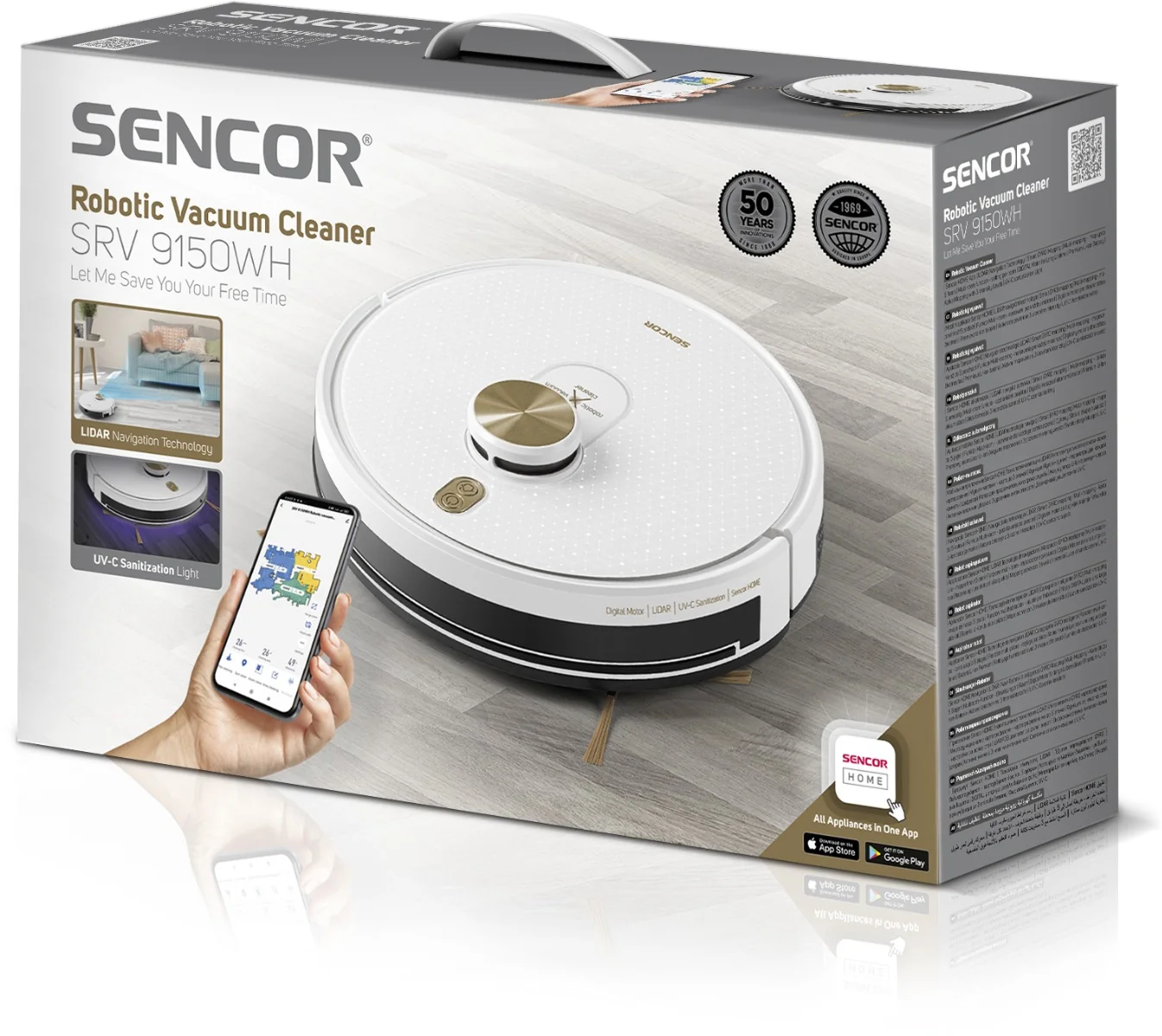 SENCOR SRV 9150WH robotický vysavač