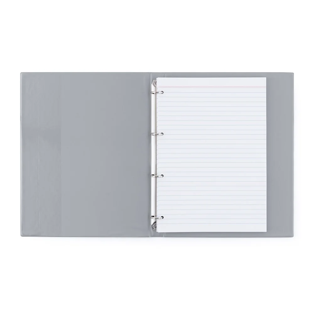 Karton P+P PASTELINi - karis blok A4, PVC, 4kroužkový, 100 listů, šedý