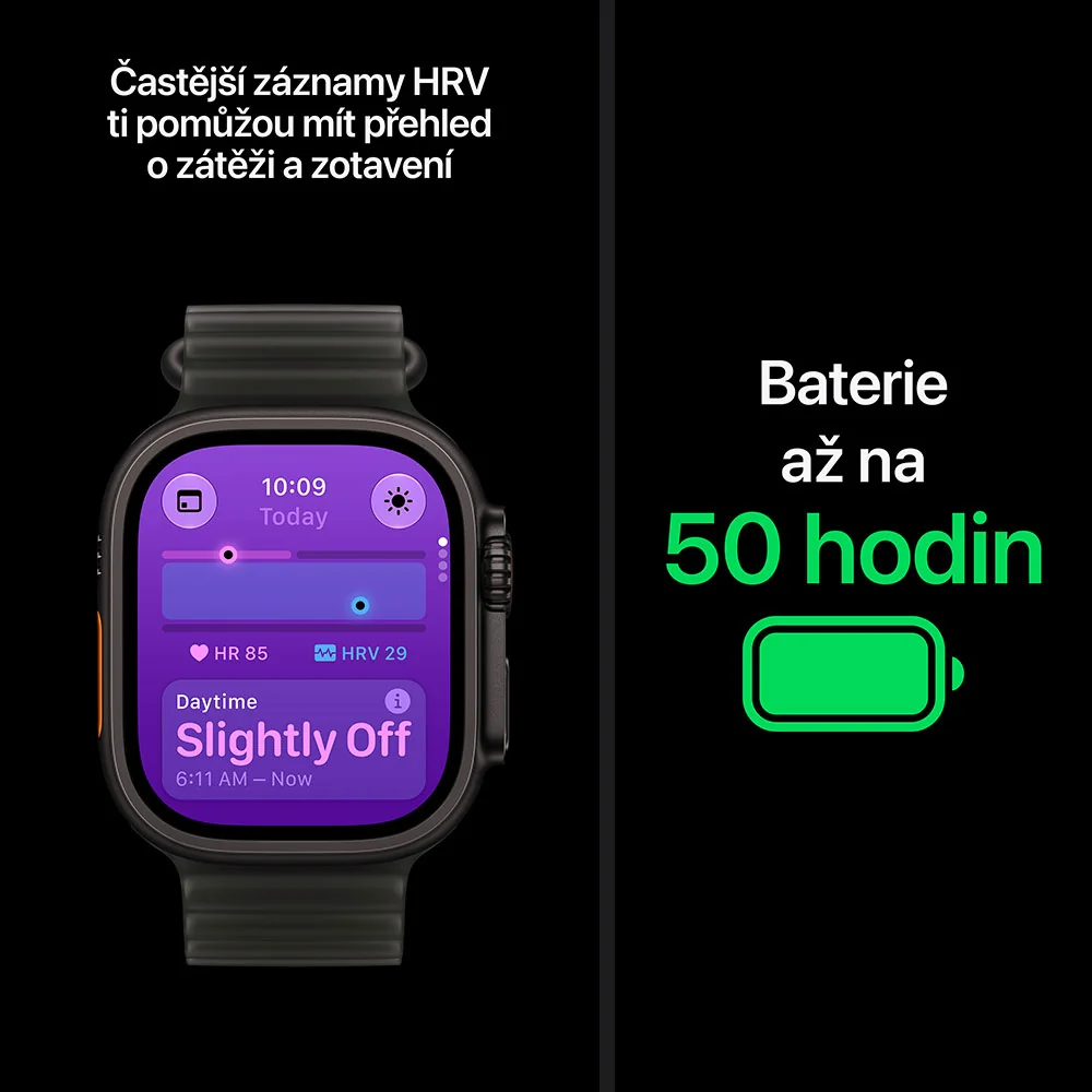 Apple Watch Ultra 4 Natural Titan, Grey Ocean chytré hodinky