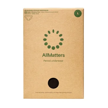 AllMatters Menstruační kalhotky - bikiny vel. L 1 ks černé
