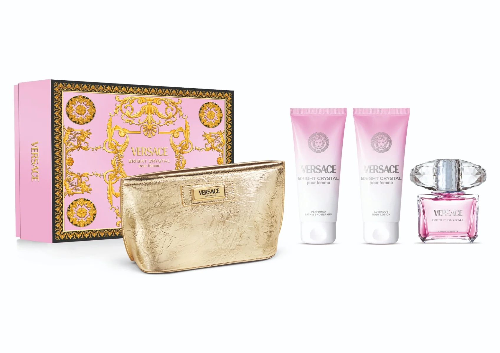 Versace Bright Crystal dárkový set pro ženy 4 ks