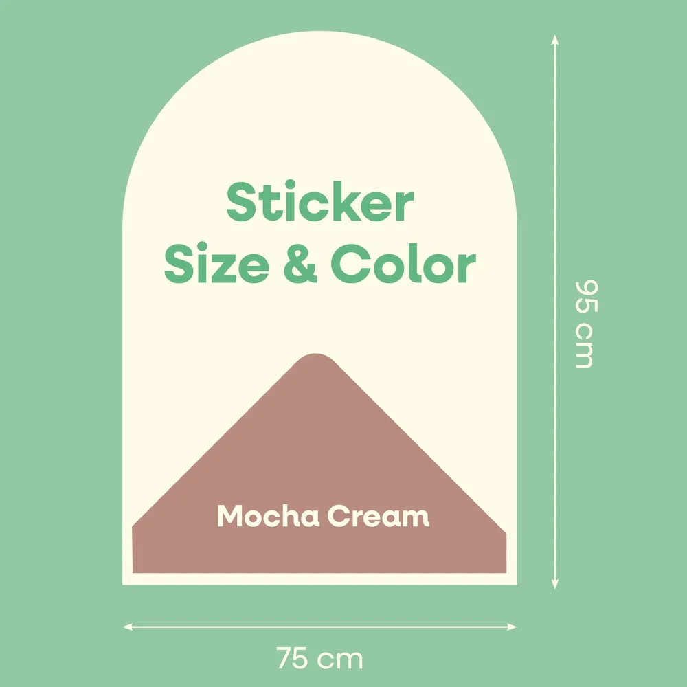 Cleverclixx Magnetická nástěnná fólie Mocha Cream, 95 × 75 cm