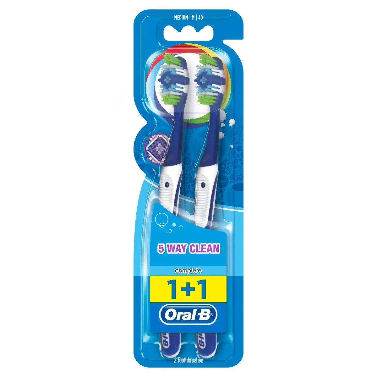 Oral-B Complete 5 Way Clean zubní kartáček 2 ks
