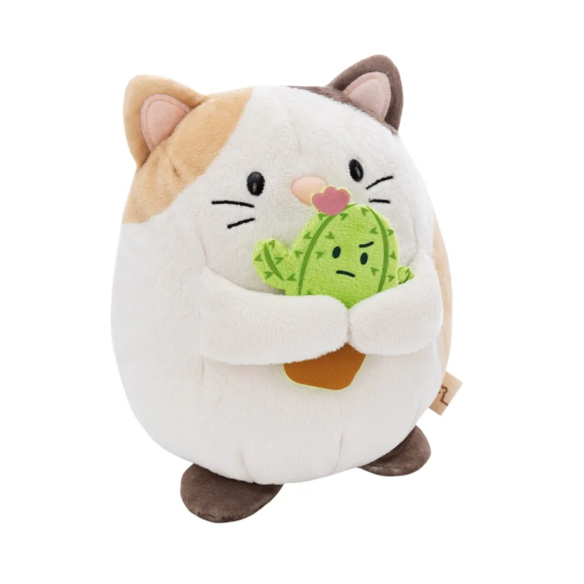Nici Plyš MyMochi Kočička Angy 27 cm s kaktusem