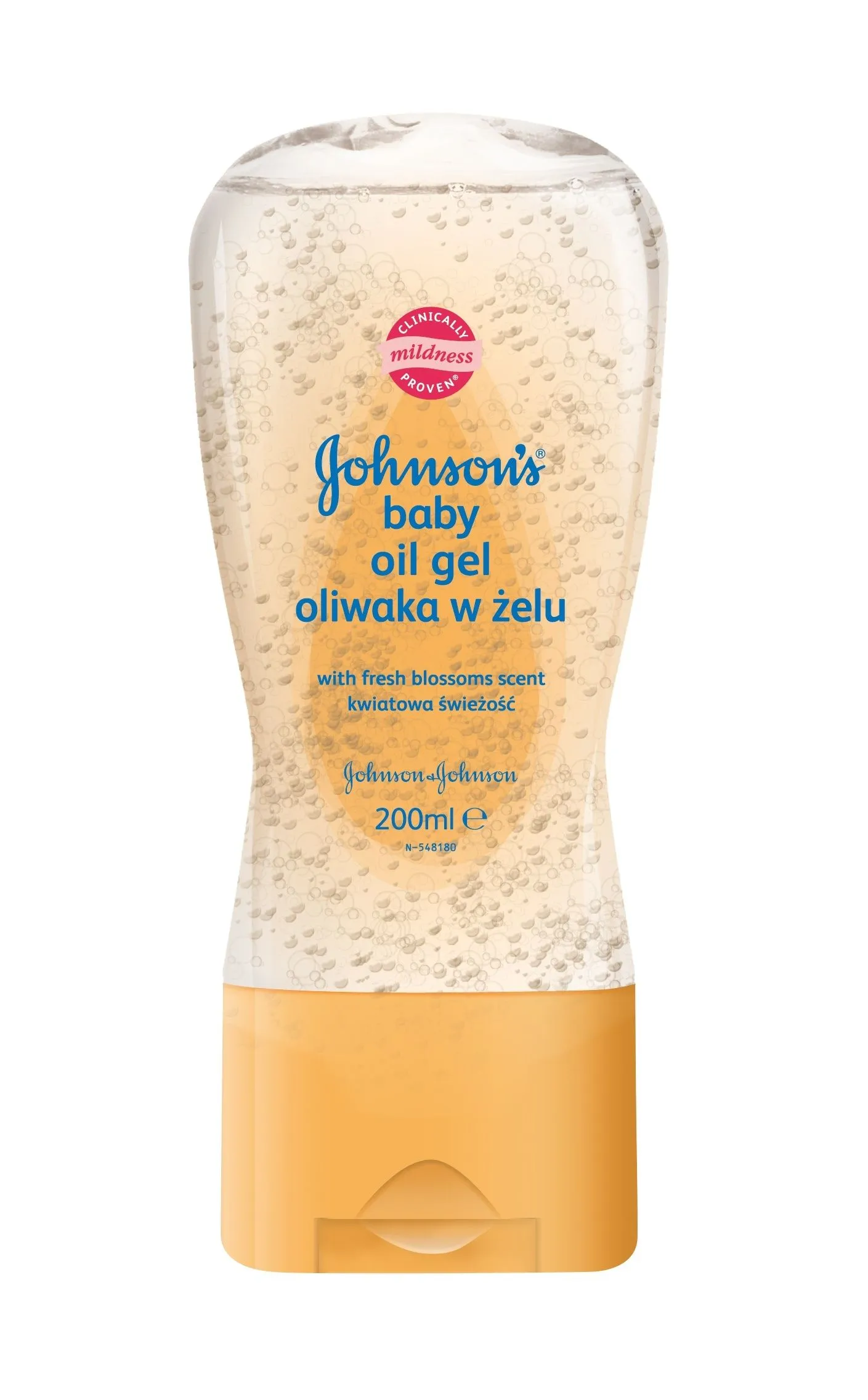 Johnson's Baby olejový gel se svěží vůní květů 200ml