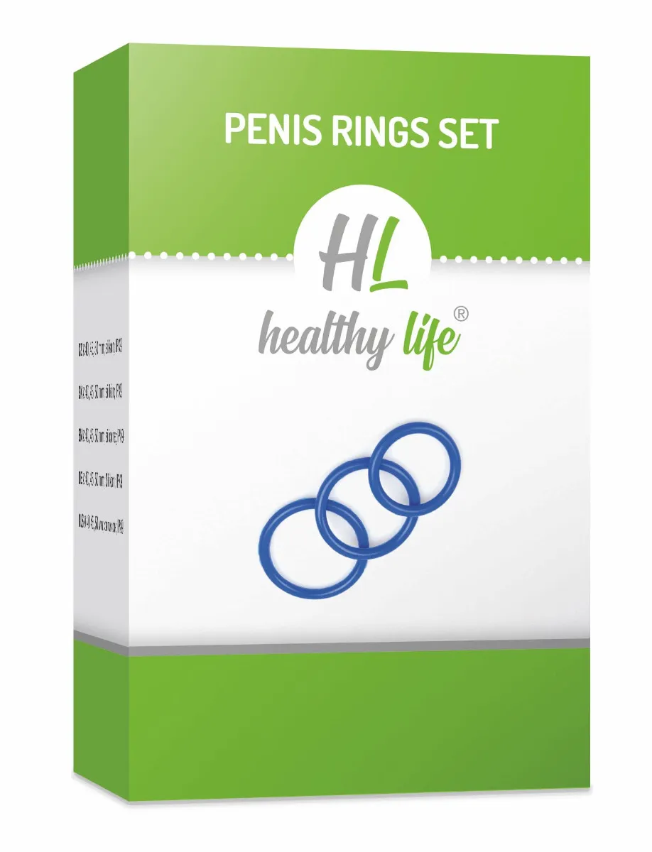 Healthy life Penis Ring set blue 3 ks
