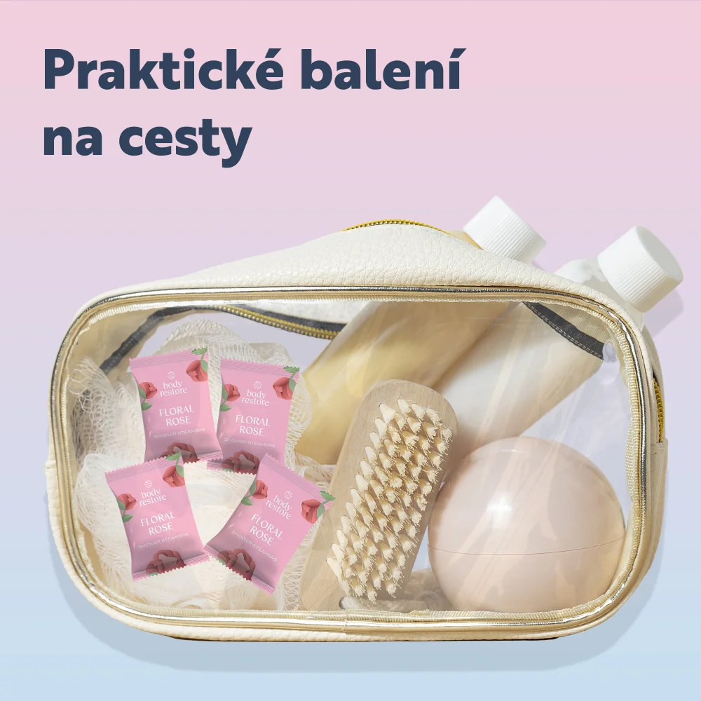Body Restore Aromatické tablety do sprchy růže 6 ks