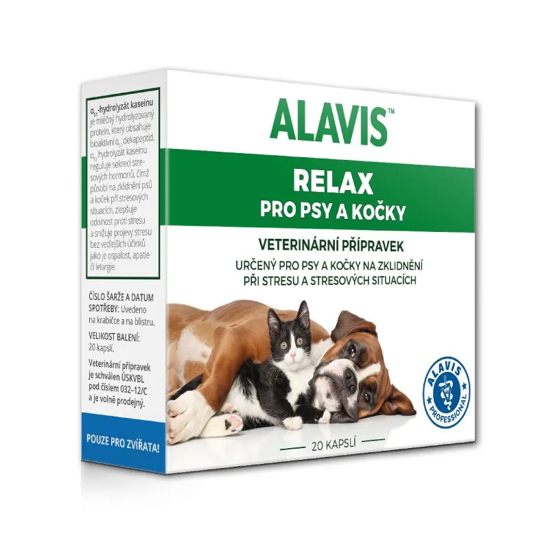 Alavis Relax pro psy a kočky 75 mg 20 kapslí