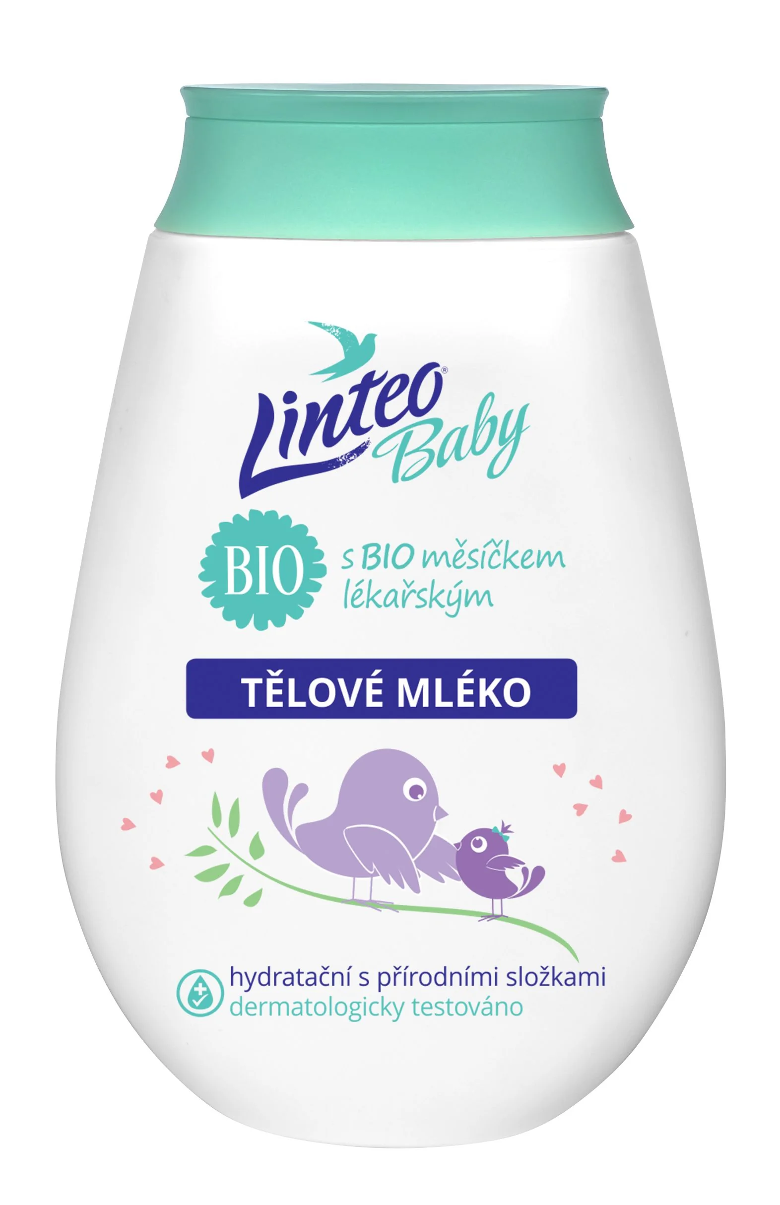 Linteo Baby Dětské tělové mléko s BIO měsíčkem lékařským 250 ml