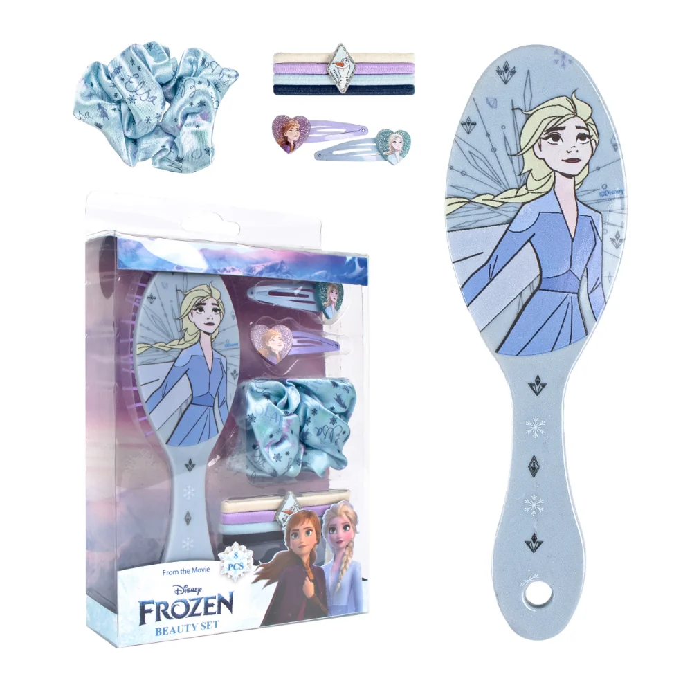 Cerdá Sada vlasových doplňků s hřebenem Frozen 8 ks