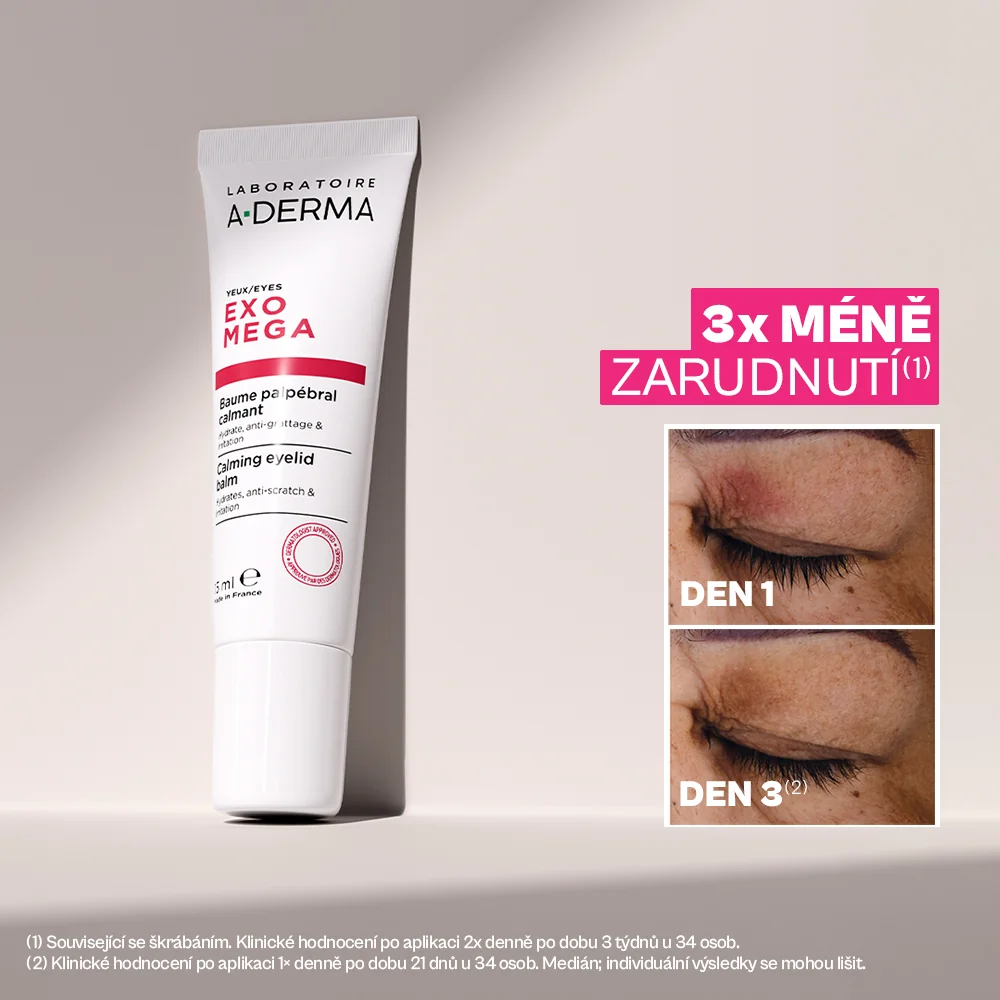 A-Derma Exomega Zklidňující balzám na oční okolí 15 ml
