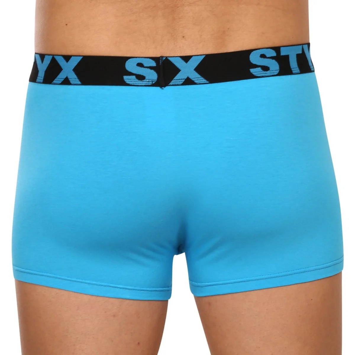 Styx Pánské boxerky sportovní guma nadrozměr světle modré (R1169) 5XL