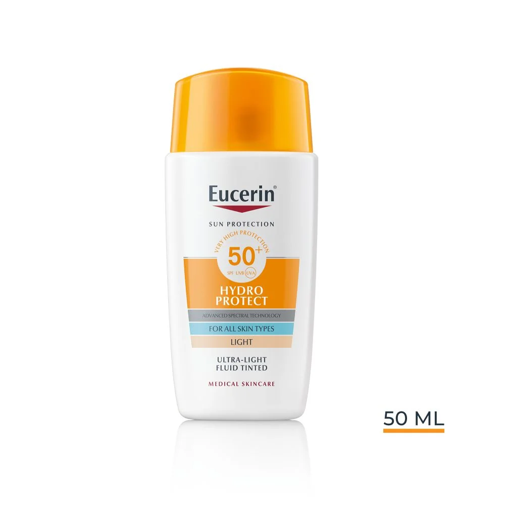Eucerin SUN Hydro Protect Ultra lehký fluid na obličej světlý SPF50+ 50 ml