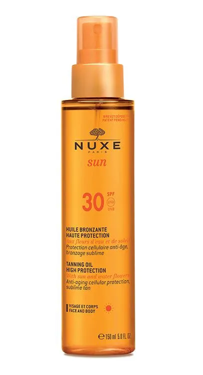 Nuxe SUN Bronzující olej obličej tělo SPF 30