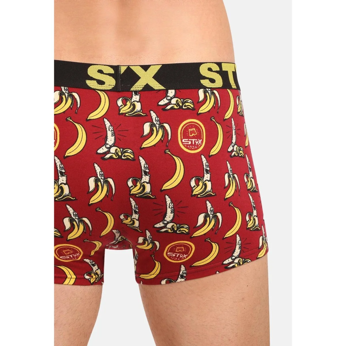 Styx Pánské boxerky art sportovní guma banány (G1359) XL