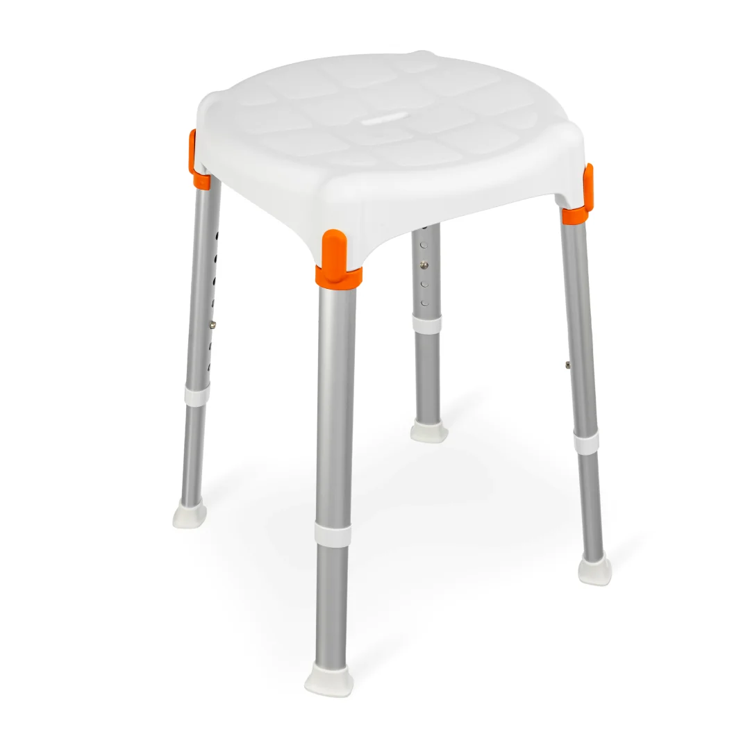 LM Global Design Stolička do sprchy kulatá KING