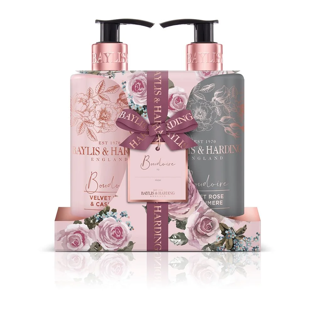 Baylis & Harding Sametová růže a kašmír tekuté mýdlo + mléko na ruce