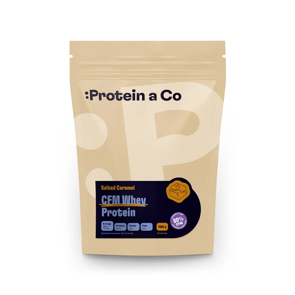 Protein a Co CFM WHEY PROTEIN 80 1 kg, Salted caramel