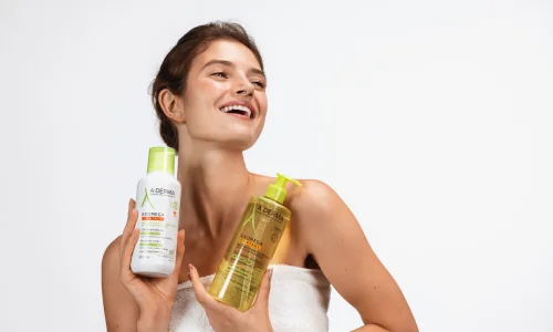 žena s produkty Exomega žena s produkty Exomega