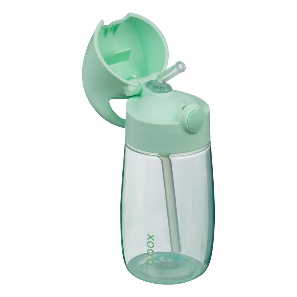 B.BOX Láhev na pití s brčkem Junior 380 ml - spearmint