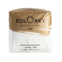 KOLORKY DELUXE VELVET PANTS Jednorázové kalhotkové eko plenky vel. L 8-13 kg