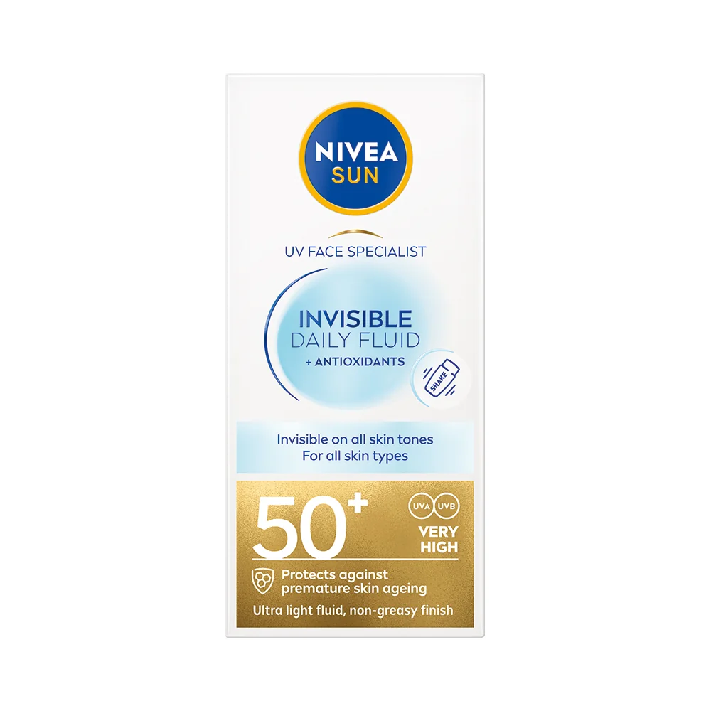 Nivea SUN Invisible Fluid SPF 50+ pleťový krém 40 ml