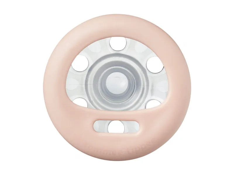 Tommee Tippee C2N Natural 0–6m silikonové šidítko 2 ks Blush Rose