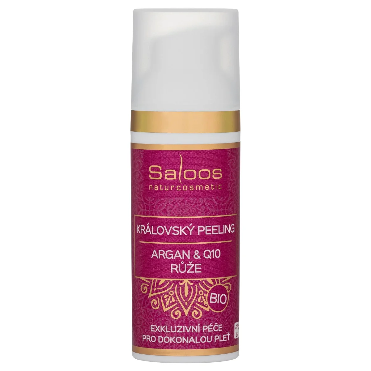 Saloos BIO Královský peeling Argan & Q10 - Růže 50 ml