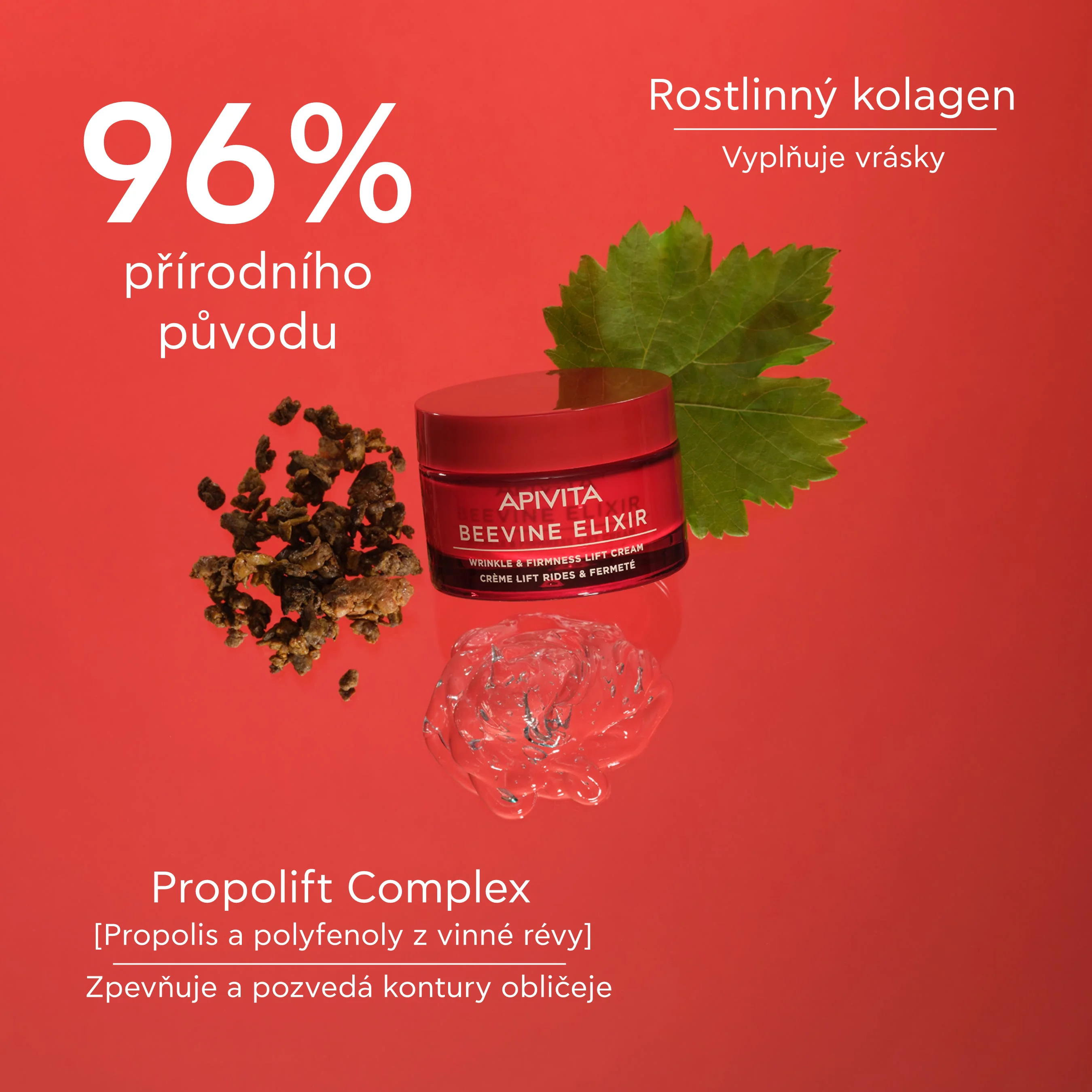 APIVITA BeeVine Elixir Lift Cream Rich denní krém proti vráskám 50 ml