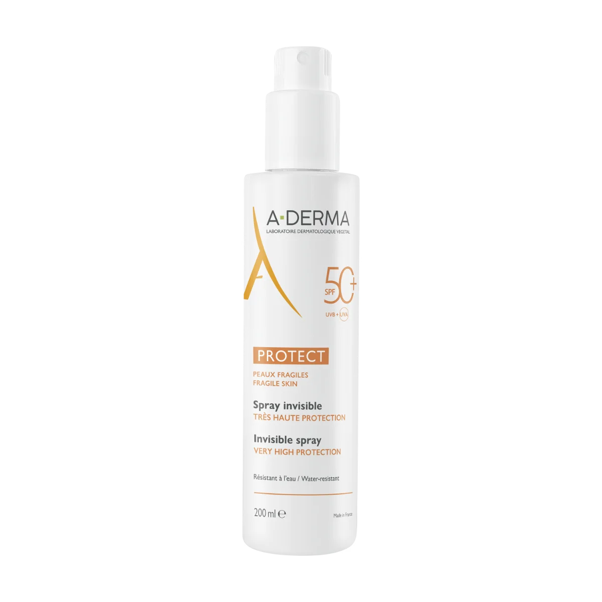 A-Derma Sun Protect transparentní sprej SPF50+ 200 ml