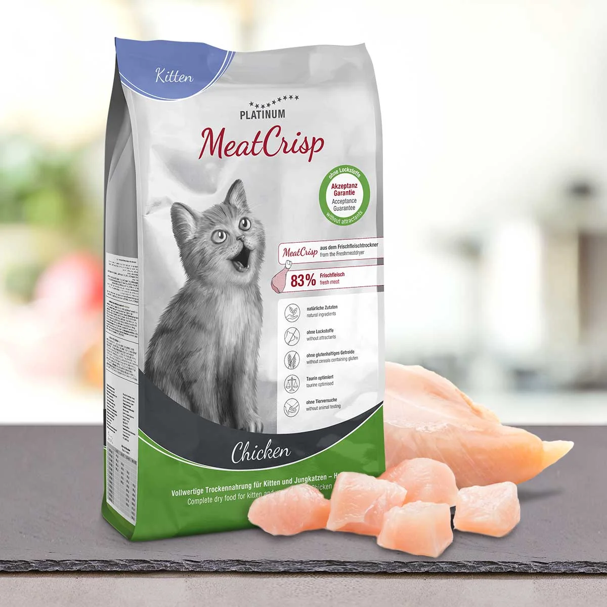 Platinum MeatCrisp Kitten Chicken - Kuře pro koťata 3 kg 