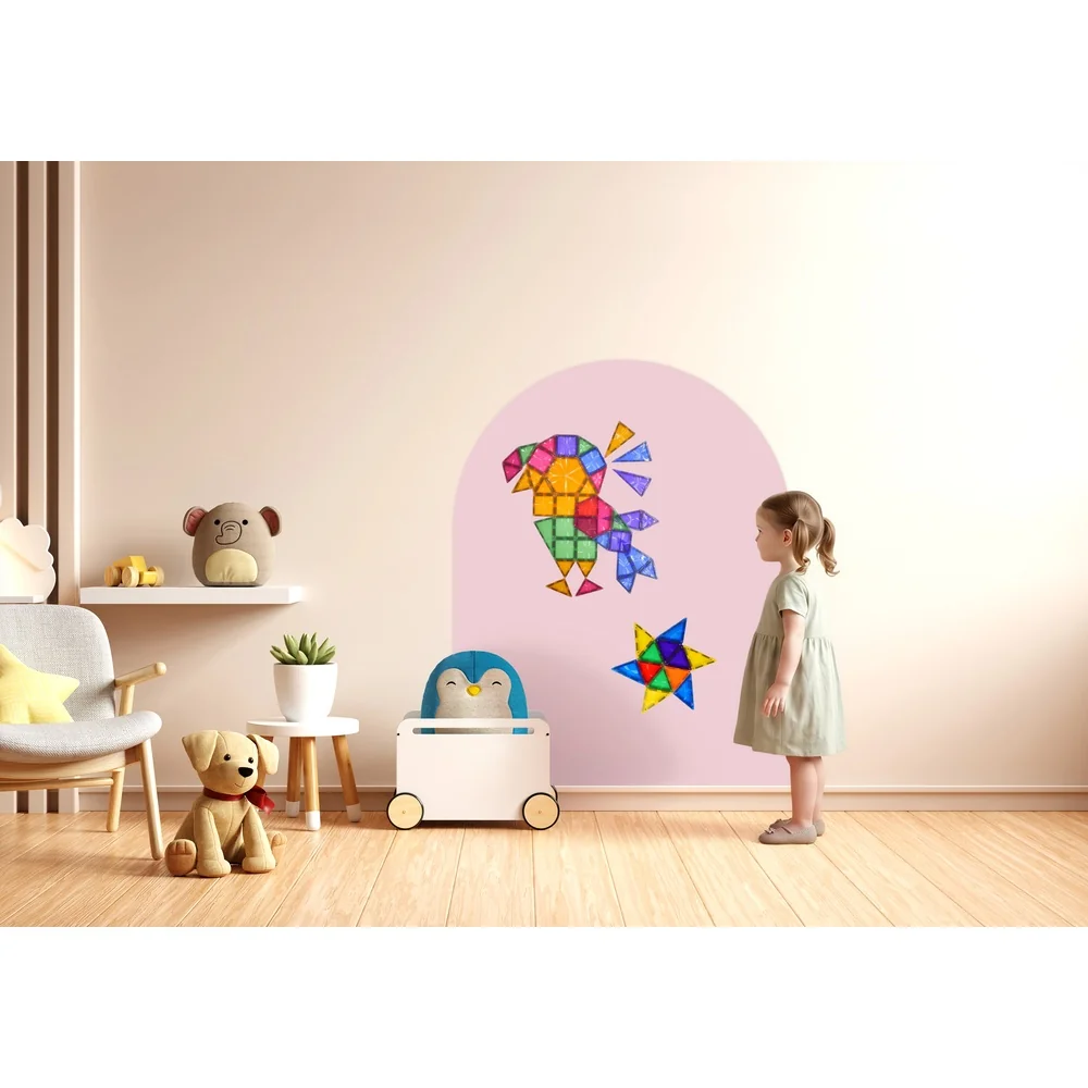 Cleverclixx Magnetická nástěnná fólie Dream Pink, 95 × 75 cm