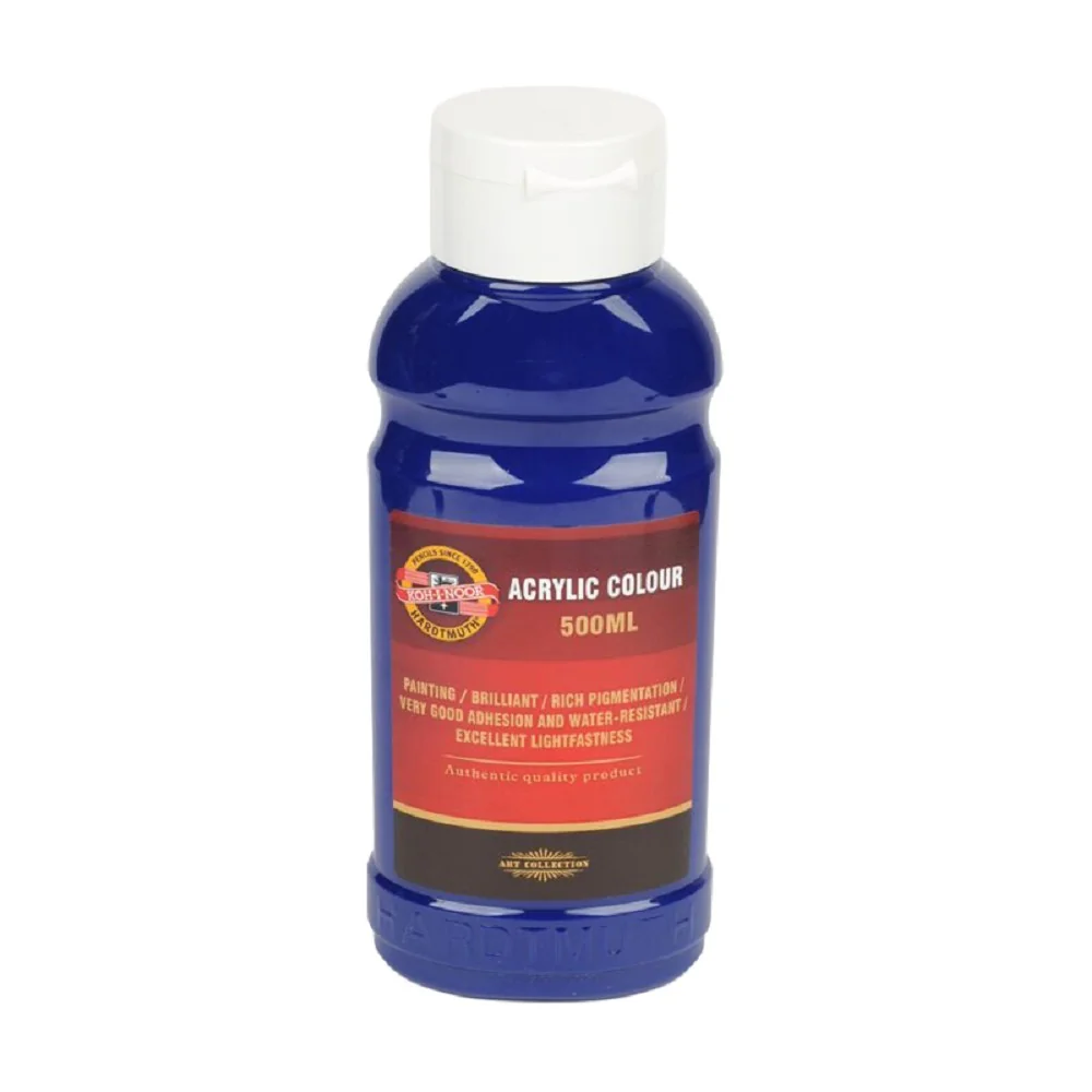 KOH-I-NOOR 1627/0420 - akrylová barva 500 ml, modř tmavá