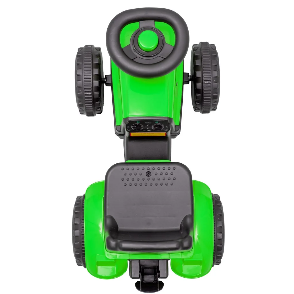 Baby Mix Dětské odrážedlo traktor s vlečkou Benny  zelený
